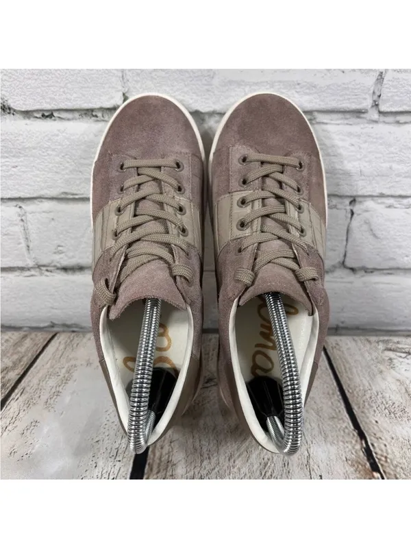 SAM EDELMAN Women's Marquette Leather Sneakers Size 6 - Image 5