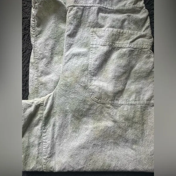 Free People Tie Dye Stroll In Kyoto Barrel Leg Overall Sz Medium Color Succulent - Image 10