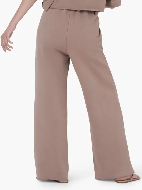 Tkees Sweatpants Size Small Earthen Wide Leg Raw Hem Pintuck‎ Terry Quiet Luxury - Image 2