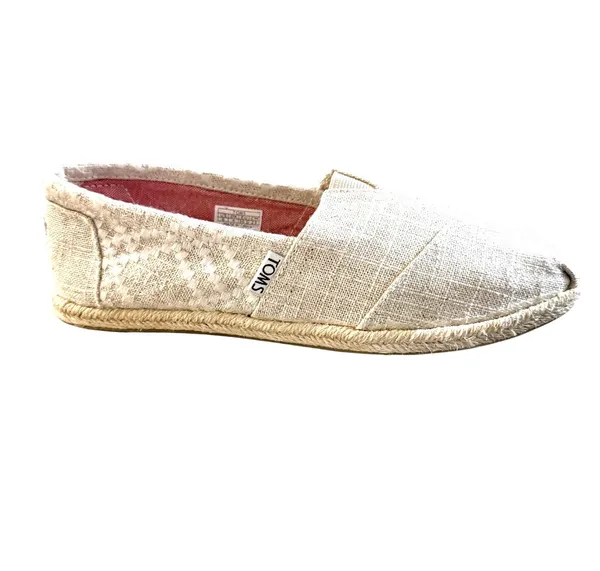 TOMS Women’s Alpargata Hemp Embroidered Slip-On Espadrille Loafers - Image 3