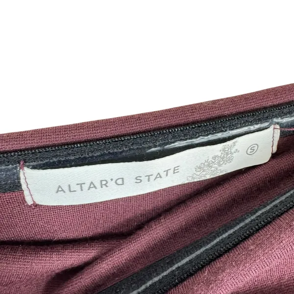 Altar'd‎ State Burgundy Strapless Anti Slip Knit Bodycon Mini Dress Size S - Image 3