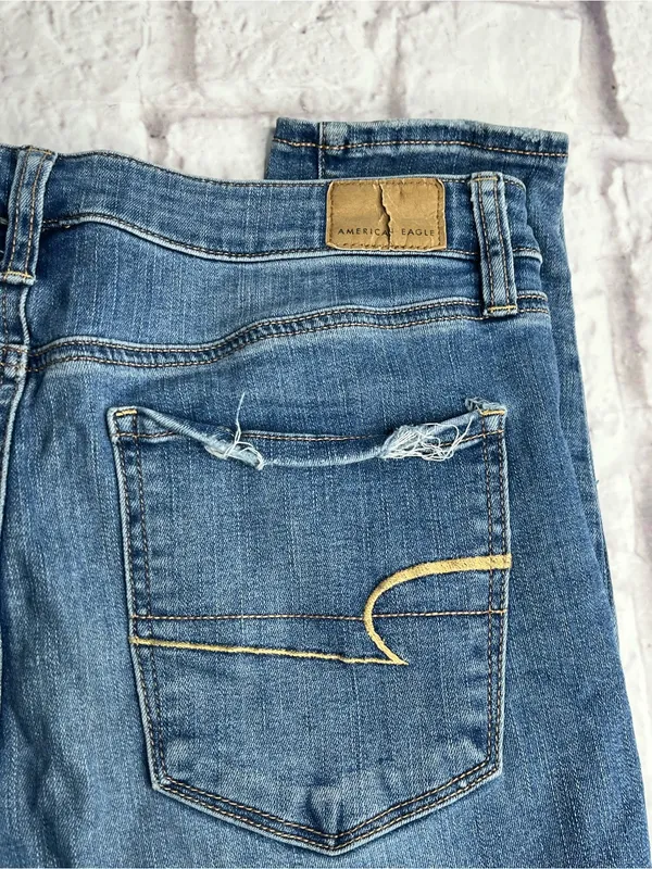 American eagle outfitters super hi-rise jegging crop jeans size 12 - Image 8