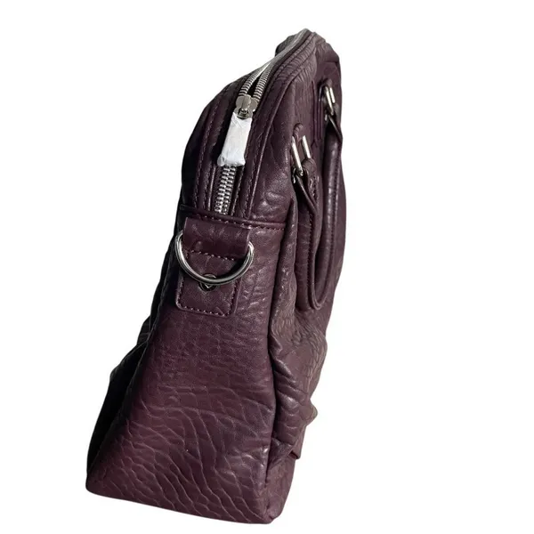 THIRTY ONE Jewell Plum Handbag Vegan Leather Handles Shoulder Strap NEW - Image 3