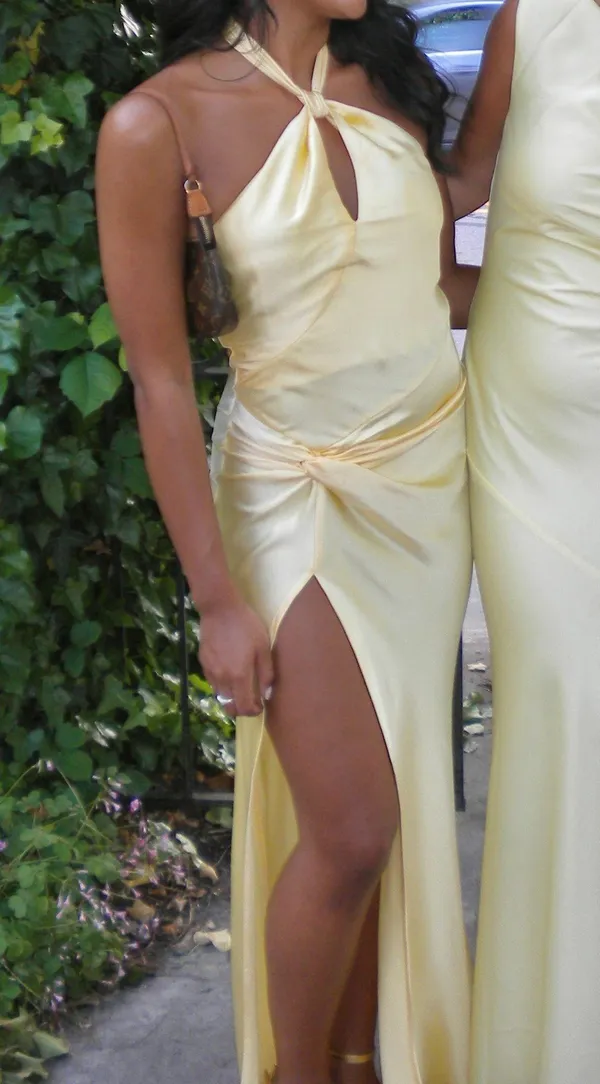 Formal Dress Yellow - Image 3