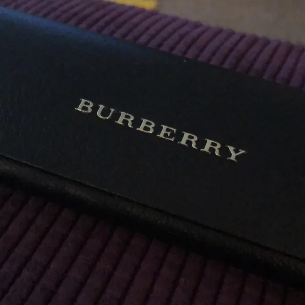 Burberry Silver Aviator-Style Glasses Frames w/ Case - Image 4
