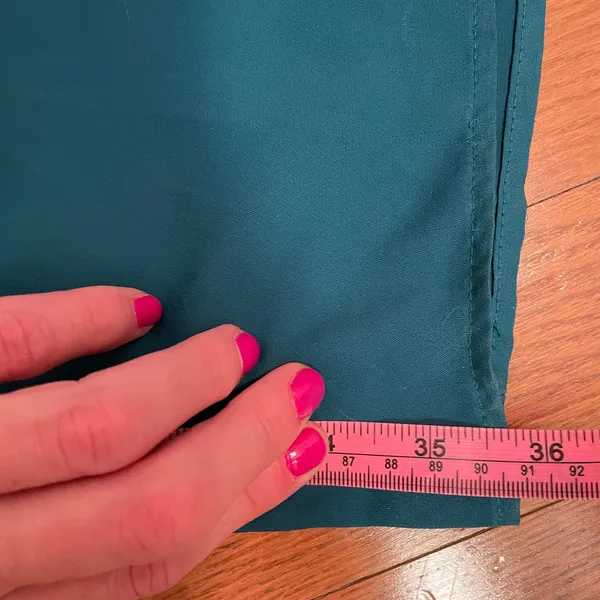 Amanda Uprichard Aida Teal Ruffle Wide Leg Jumpsuit - Image 9