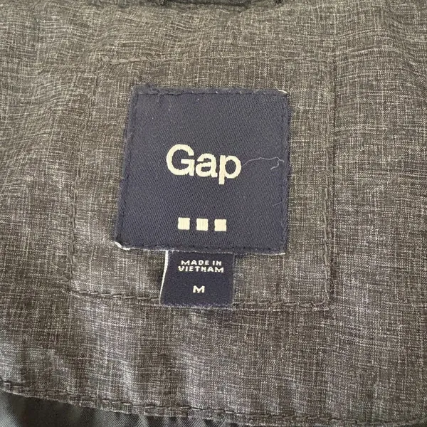 Gap Womens Gray Heathered Puffer Jacket Faux Fur Hood‎ Toggle Duffle Size Medium - Image 4