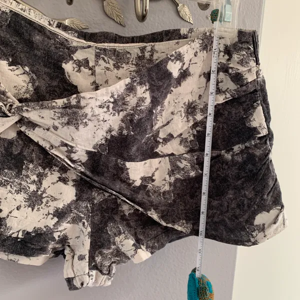 Free People Wrap Front Tie-Dye Shorts - Image 7