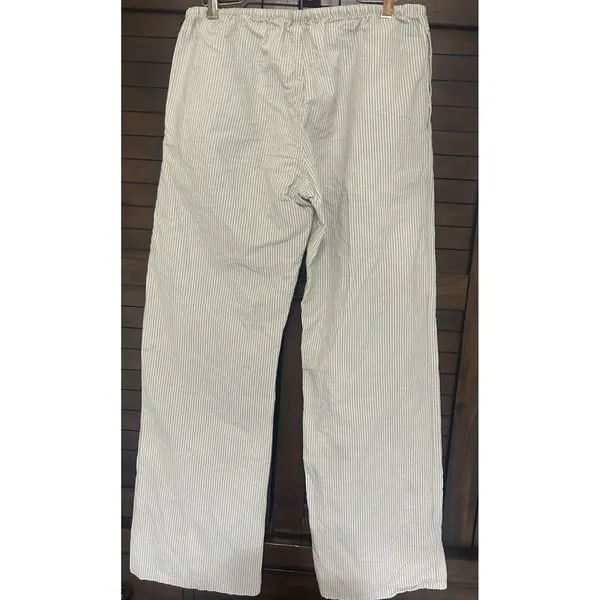 John Galt California (Brandy Melville) OS 100% Cotton Striped Drawstring Pants - Image 2