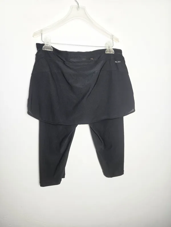 Nike Scapri Skirt Capri Skort Leggings Black Athletic Athleisure Yoga Running M - Image 7