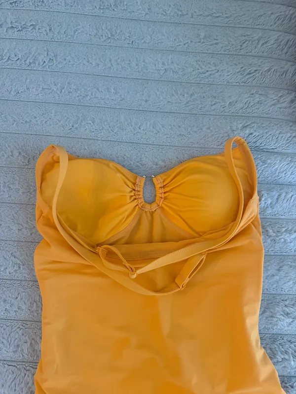 Viral TikTok shop compression one piece bathing suit Orange - Image 4