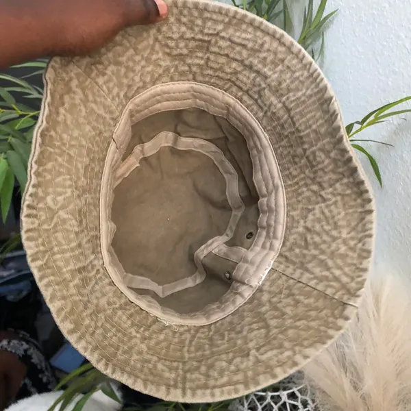 Unisex Cream brown khaki fisherman bucket hat #streetwear - Image 4