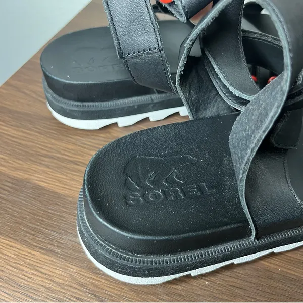Sorel Black Leather Roaming Multi Strap Gladiator Sandal Women’s Size 9 - Image 6