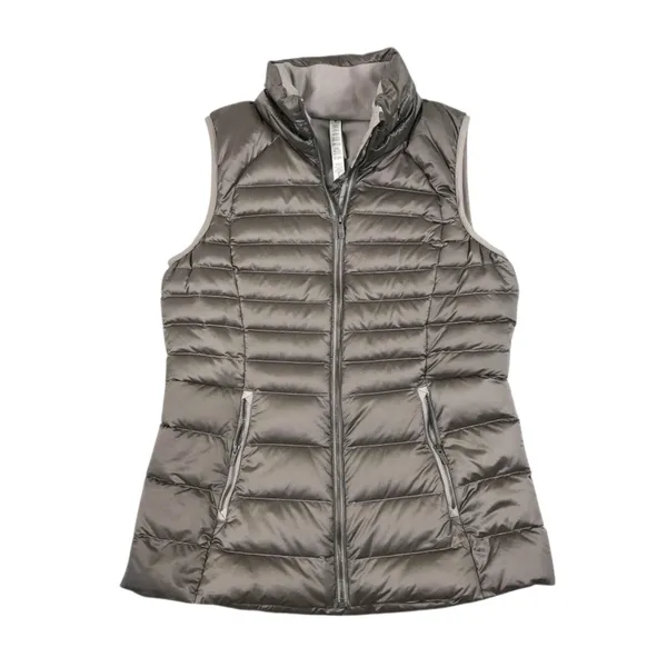 LULULEMON Brave the Cold Vest Sz 10 Gray Goose Down Everyday Cozy Lightweight - Image 4