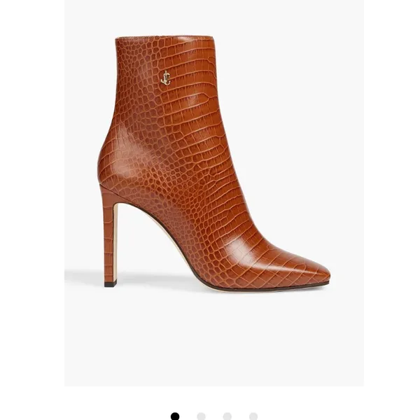 Jimmy Choo Croc Embossed Boots - Image 2