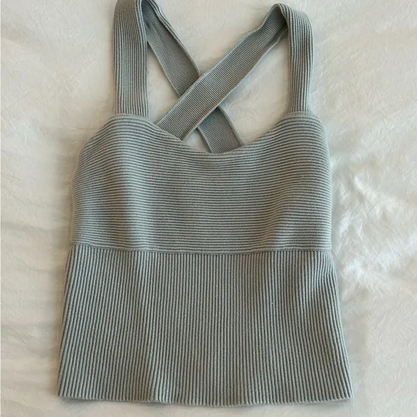 Abercrombie and Fitch Women's Ottoman Cross-Back Tank - Image 3