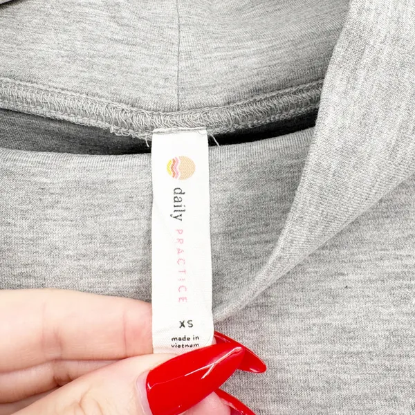 Anthropologie Daily Practice Womens Mock Neck Athleisure Muscle Tank Grey XS - Image 6
