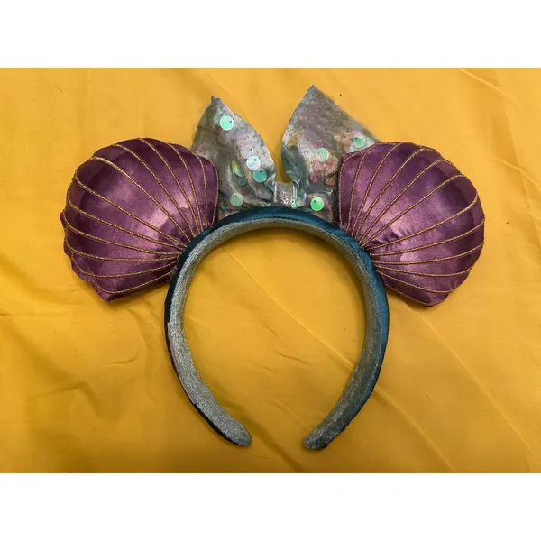 NWOT Disney Parks Tokyo Little Mermaid Princess Ariel Minnie Mouse Ears Headband - Image 2