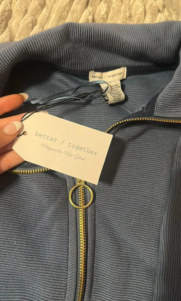 Half zip jacket Blue - Image 2