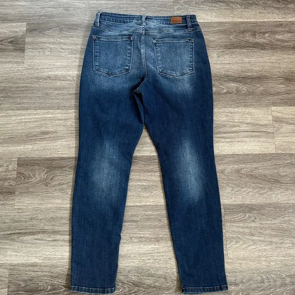 Judy Blue Indigo Slim Fit Jeans Women s Skinny Denim Stretchy Distressed - Image 2