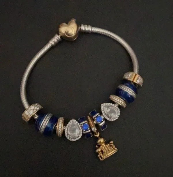 Pandora Ice Sculpture Blue Crystal Spacer - Image 2