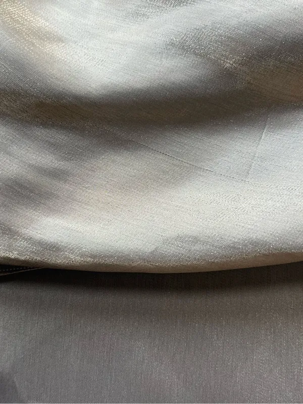 NWT Anthropologie Shine Bias Midi Skirt XS Metallic Khaki Champagne $108 - Image 8