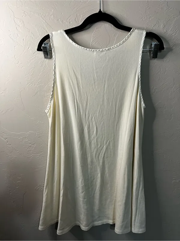 PJ Harlow Alyssa Cream Supima Cotton Modal Micro Ribbed Pajama Cozy Lounge Set - Image 7