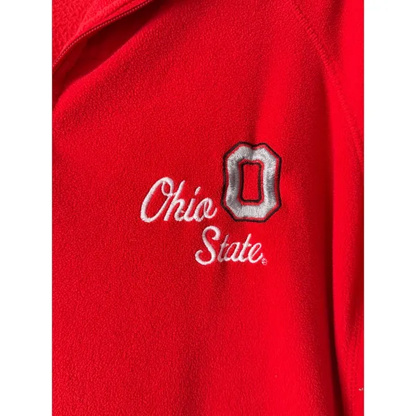 Ohio State‎ 3/4 zip Women's Fleece Jacket Size Large - Image 2