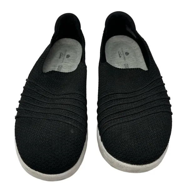 Clarks Size 7.5 Flats‎ Black Cloud Steppers Comfort Shoe Slip On Workwear Ortho - Image 8