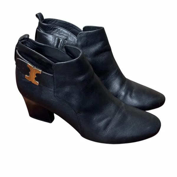 Tory Burch Gemini Link Black Boots Size 10 Pre-Owned - Image 10