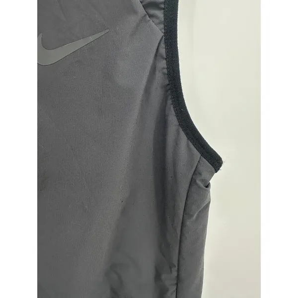 Nike Aerolayer Vest Women Sz S Black Funnel Neck Training Vest Nylon Windbreaker - Image 7