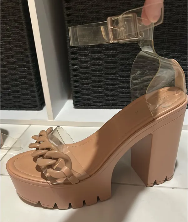 These Three Boutique Platform Heels Nude - Image 2