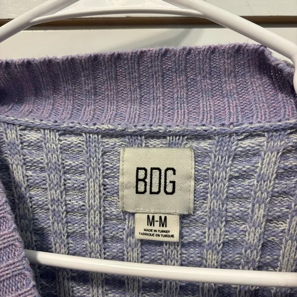 Urban Outfitters BDG Max Oversized Waffle Knit Sweater Purple - Image 6