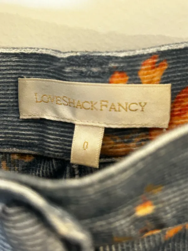 LoveShackFancy Floral Denim Skirt - Image 4