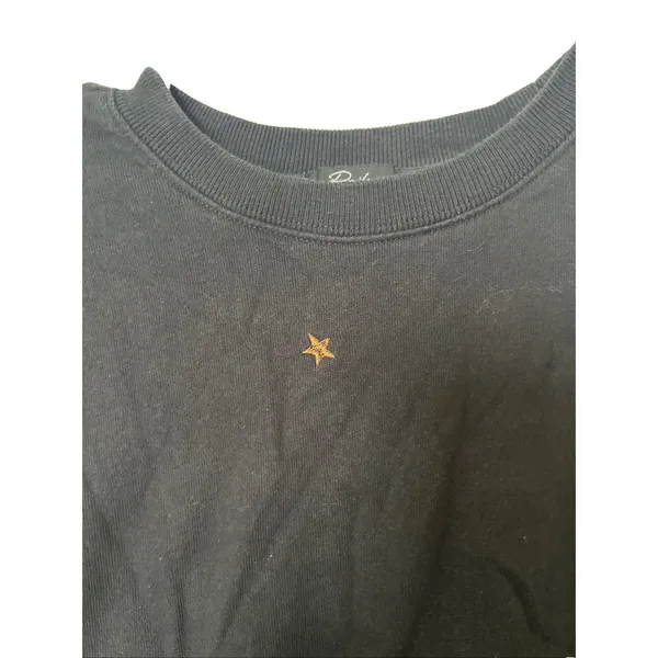 Rails Sweatshirt Womens S Small Black Ramona Bronze Star Embroidered Pullover - Image 4