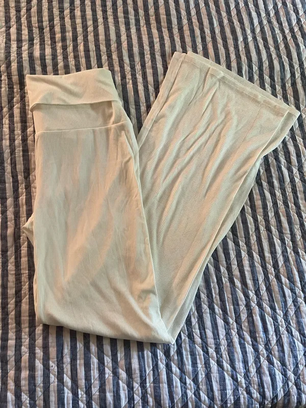 Skims Soft Lounge Ribbed Fold Over Pant in Marble Size Large NWT MSRP $68 - Image 8