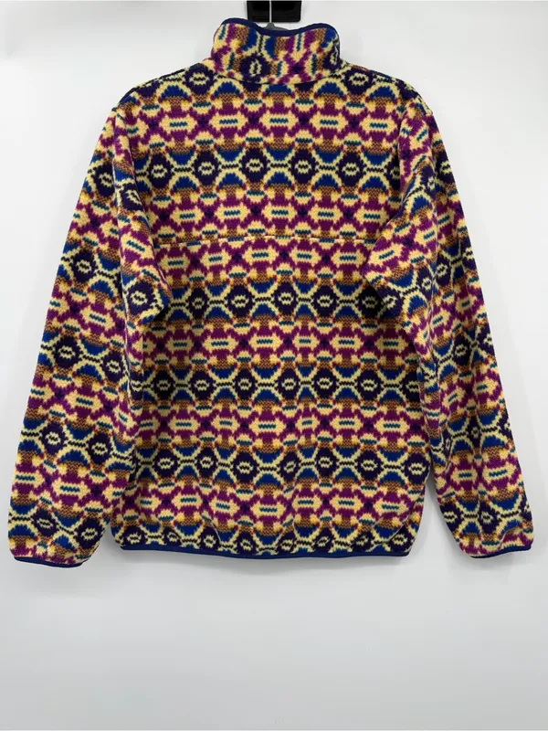 Patagonia Synchilla Snap T Fleece Womens L FA13 25580 Geometric Multicolor - Image 3