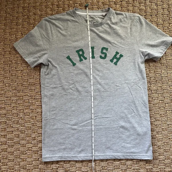 Men’s Small Denim And Flowers St. Patrick’s Day Irish Gray T-shirt - Image 7