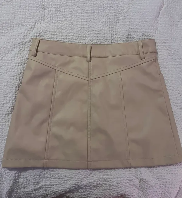 CREAM MINI SKIRT - Image 3