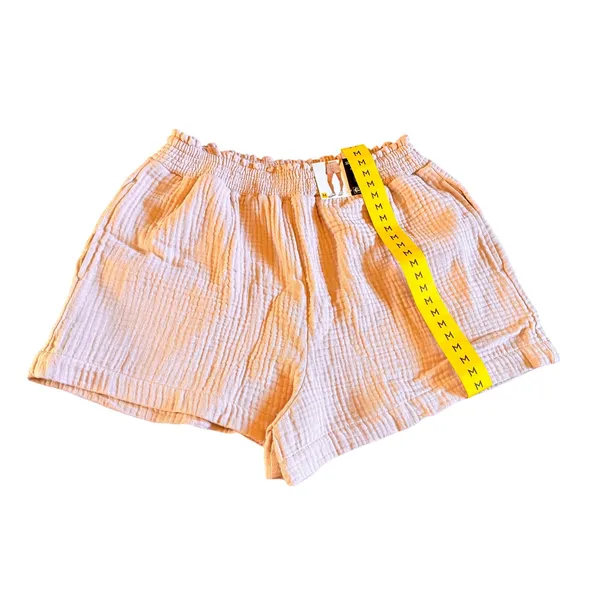 NEW Billabong In The Waves Gauze Short Pink High Waisted Cotton M Pockets - Image 2