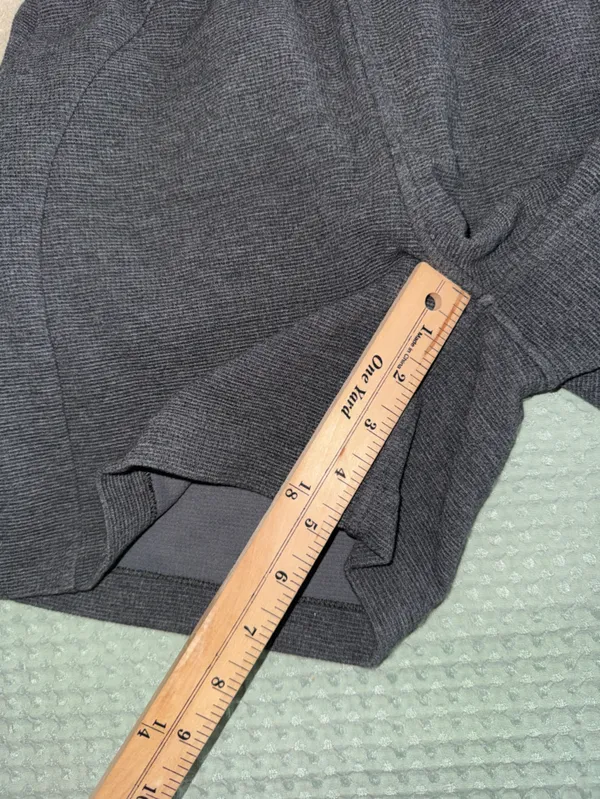 NWOT Lululemon Scuba High-Rise Short 5" *Waffle Heathered Graphite Grey XXS‎ - Image 3