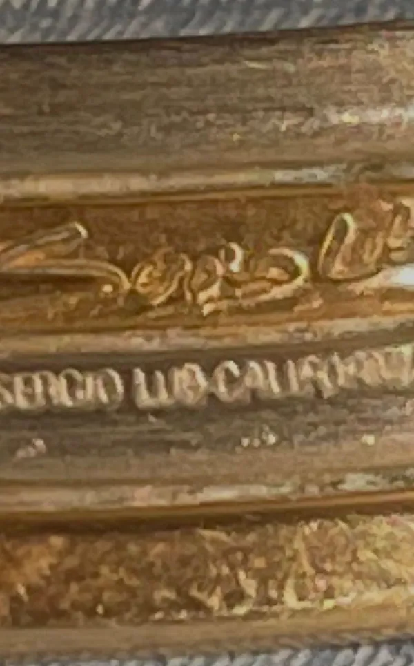 Sergio Lub Vintage  Copper/Silver Cuff Bracelet - Image 6