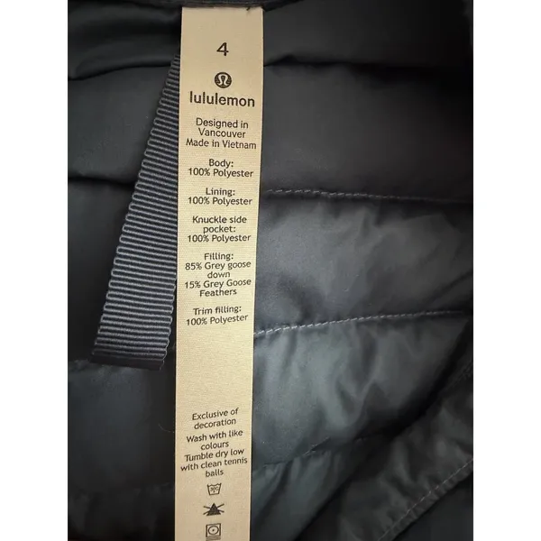 Lululemon Pack It Down Jacket Blue Women's Size 4 - Image 10