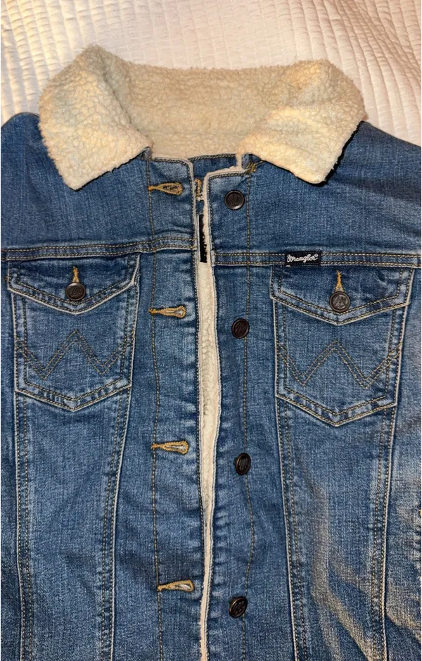 Wrangler Sherpa Lined Denim Jacket - Image 5