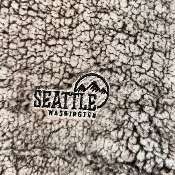 Boxercraft Seattle Washington Sherpa Pullover M Quarter Zip Teddy Fleece - Image 5