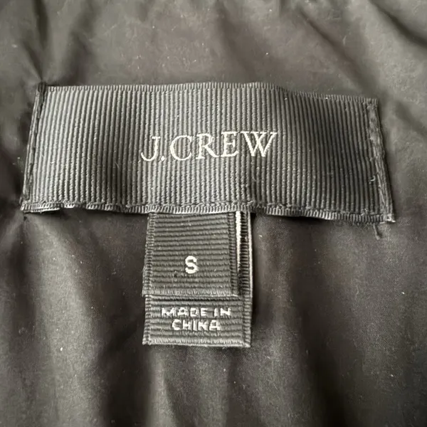 J. Crew‎ Women's Excursion Quilted Puffer Vest Down Filled Black Size Small - Image 5