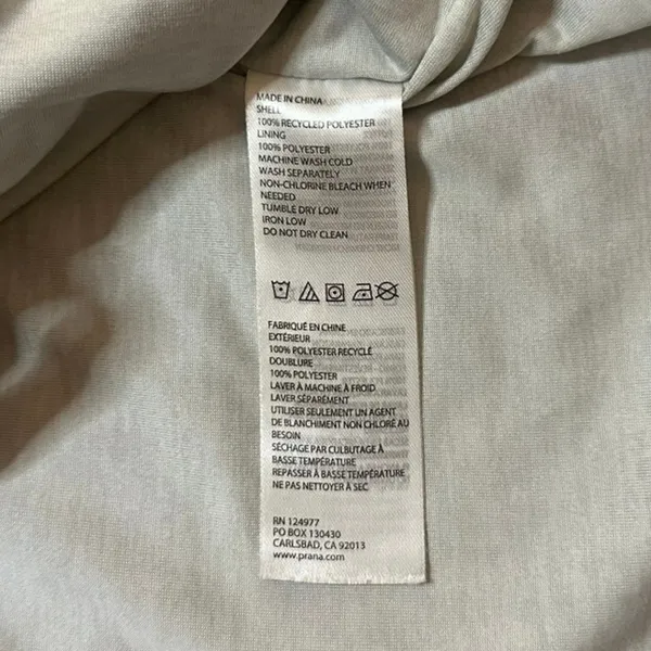 prAna Center Jacket Techwear Bomber DWR Blue Purple Women’s Small Outdoor Hiking - Image 7