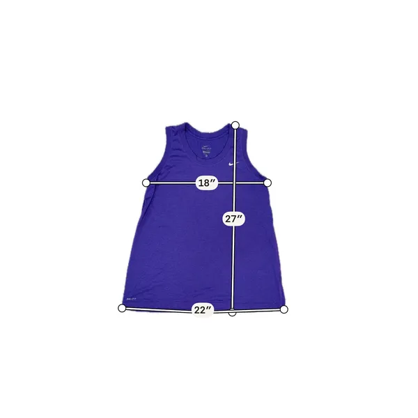 Nike Dri-FIT Tank Top Purple Women's Medium Athletic Running Workout - Image 4