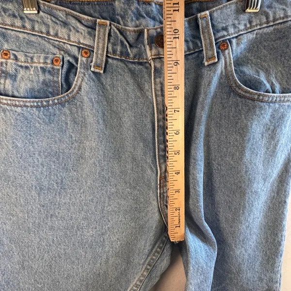 Levi's 550‎ Vintage 90s Mom Jeans Light Wash Denim High Waisted USA Made Size 9 - Image 6