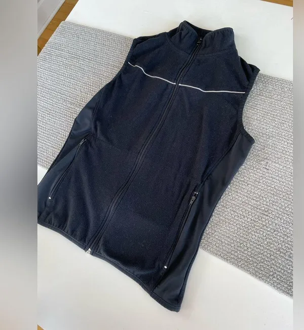 ProSpirit Black Fleece Full Zip Activewear Running Vest Size Small - Image 8